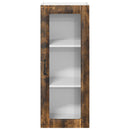 vidaXL Fali üveges szekrény LUCCA Füstös Tölgy 40 x 31 x 100 cm