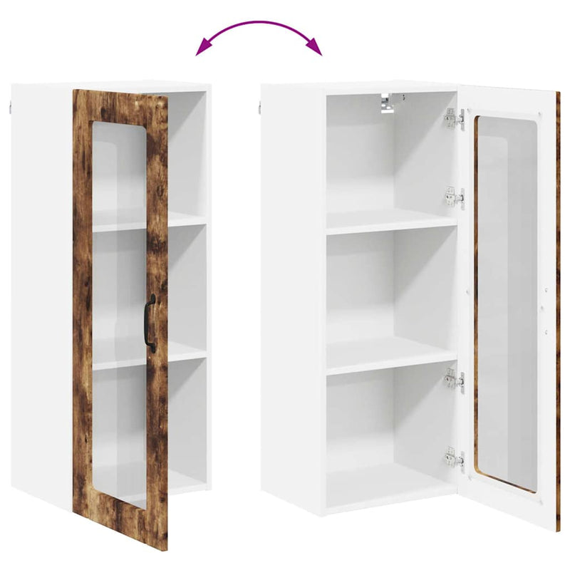 vidaXL Konyhaszekrény polcokkal Füstölt tölgy 40 x 31 x 100 cm Faanyag