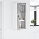 vidaXL Fali üveges szekrény LUCCA Szürke Sonoma 40 x 31 x 100 cm