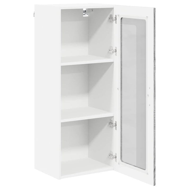 vidaXL Konyhaszekrény polcokkal Szürke Sonoma 40 x 31 x 100 cm Faanyag