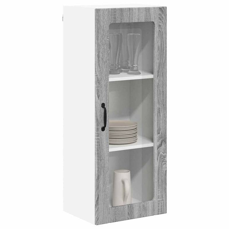 vidaXL Konyhaszekrény polcokkal Szürke Sonoma 40 x 31 x 100 cm Faanyag