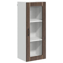 vidaXL Fali üveges szekrény LUCCA Barna Tölgy 40 x 31 x 100 cm