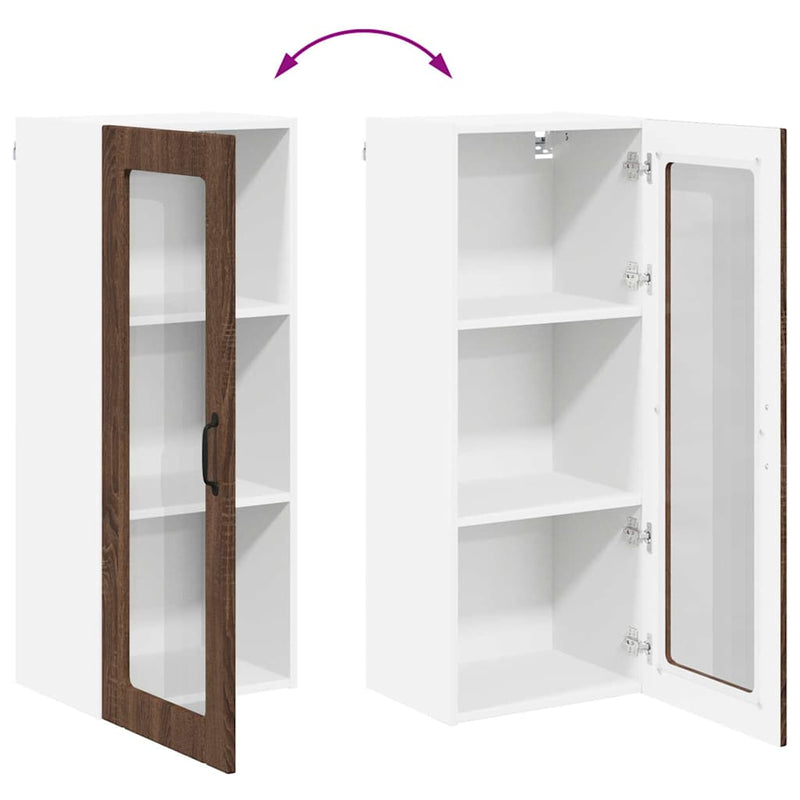 vidaXL Konyhaszekrény polcokkal Barna Tölgy 40 x 31 x 100 cm Faanyag