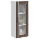 vidaXL Fali üveges szekrény LUCCA Barna Tölgy 40 x 31 x 100 cm