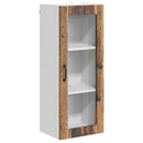 vidaXL Fali üveges szekrény LUCCA Antik Fa 40 x 31 x 100 cm Szerelt Fa