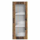 vidaXL Fali üveges szekrény LUCCA Antik Fa 40 x 31 x 100 cm Szerelt Fa