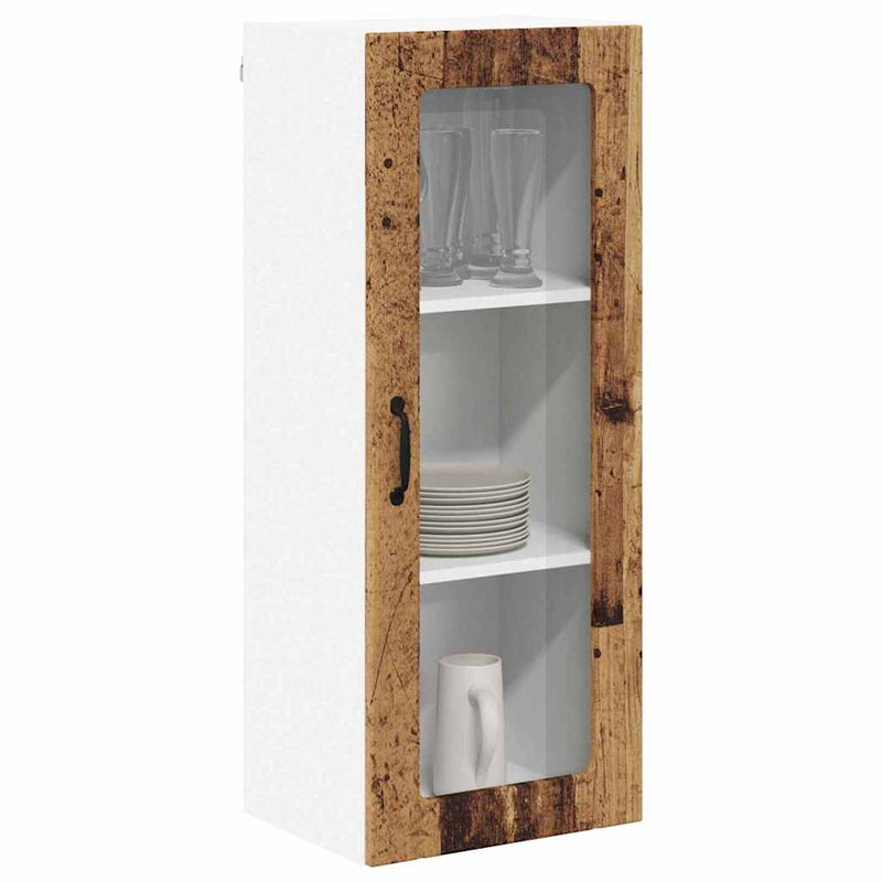 vidaXL Konyhaszekrény polcokkal Öreg fa 40 x 31 x 100 cm Faanyag