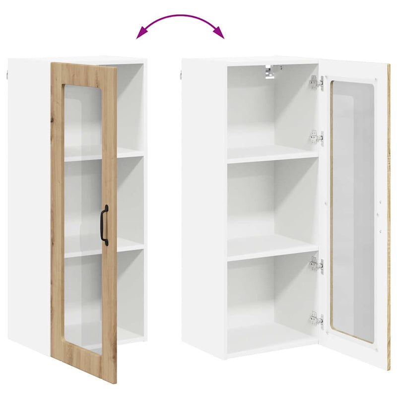 vidaXL Konyhaszekrény polcokkal Artisan tölgy 40 x 31 x 100 cm Faanyag