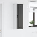 vidaXL Fali Szekrény LUCCA Fekete 30 x 31 x 100 cm Szerelt Fa