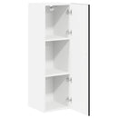 vidaXL Konyhaszekrény polcokkal Fekete 30 x 31 x 100 cm Faanyag