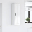 vidaXL Fali Szekrény LUCCA Magasfényű Fehér 30 x 31 x 100 cm