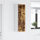 vidaXL Fali Szekrény LUCCA Füstös Tölgy 30 x 31 x 100 cm Szerelt Fa