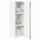 vidaXL Fali Szekrény LUCCA Antik Fa 30 x 31 x 100 cm Szerelt Fa