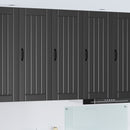 vidaXL Fali Szekrény LUCCA Fekete 40 x 31 x 100 cm Szerelt Fa