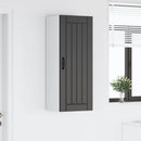 vidaXL Fali Szekrény LUCCA Fekete 40 x 31 x 100 cm Szerelt Fa