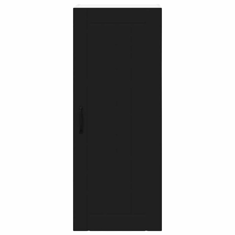 vidaXL Konyhaszekrény polcokkal Fekete 40 x 31 x 100 cm Faanyag