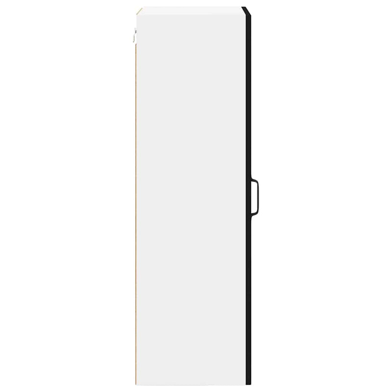 vidaXL Konyhaszekrény polcokkal Fekete 40 x 31 x 100 cm Faanyag