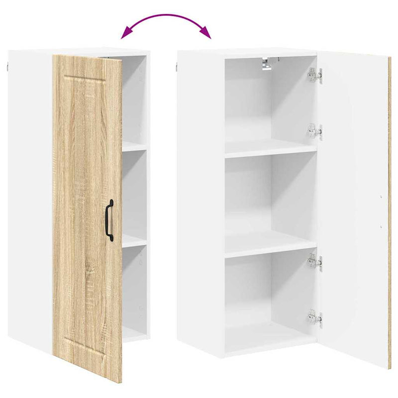 vidaXL Konyhaszekrény polcokkal Sonoma tölgy 40 x 31 x 100 cm Faanyag