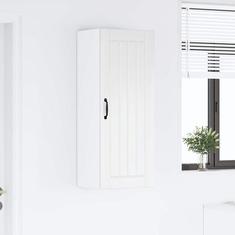 vidaXL Konyhaszekrény Magas Fényű Fehér 40 x 31 x 100 cm Faanyag