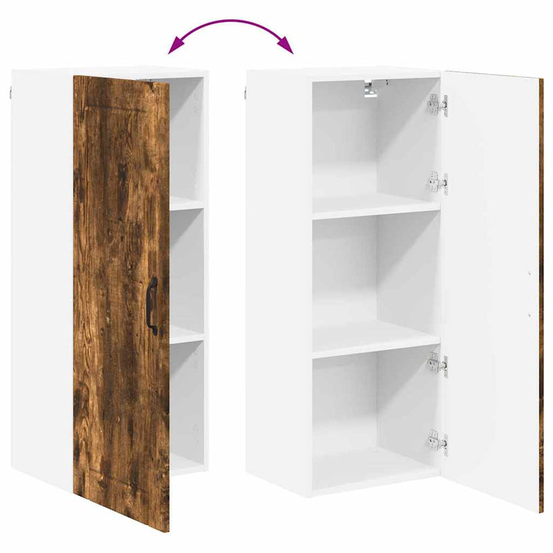 vidaXL Konyhaszekrény polcokkal Füstölt tölgy 40 x 31 x 100 cm Faanyag