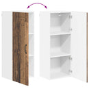 vidaXL Fali Szekrény LUCCA Antik Fa 40 x 31 x 100 cm Szerelt Fa