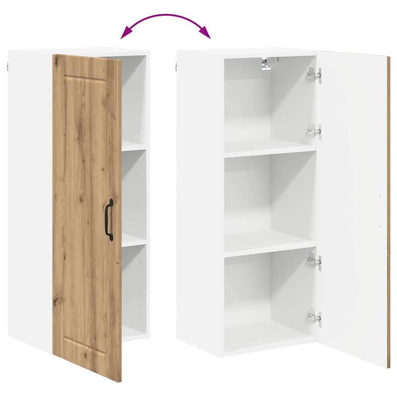 vidaXL Konyhaszekrény polcokkal Artisan tölgy 40 x 31 x 100 cm Faanyag