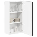 vidaXL Konyhaszekrény polcokkal Fekete 50 x 31 x 100 cm Faanyag