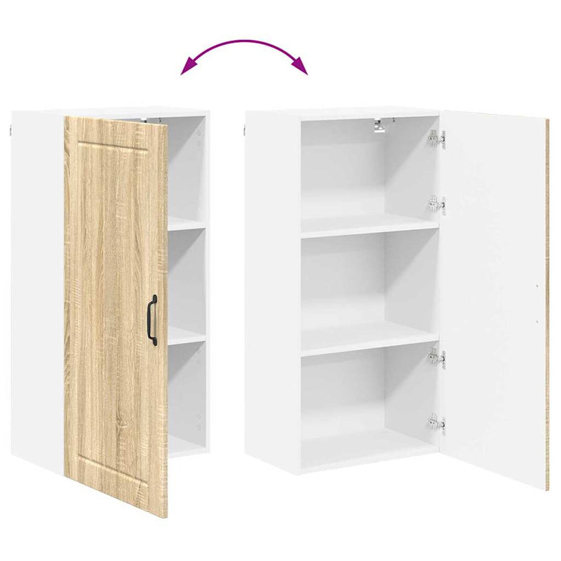 vidaXL Konyhaszekrény polcokkal Sonoma tölgy 50 x 31 x 100 cm Faanyag