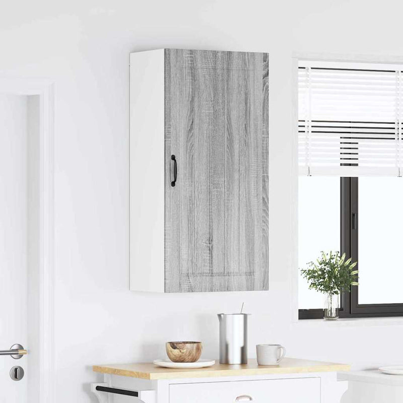 vidaXL Konyhaszekrény polcokkal Szürke Sonoma 50 x 31 x 100 cm Faanyag