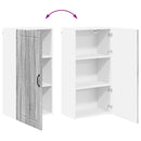 vidaXL Konyhaszekrény polcokkal Szürke Sonoma 50 x 31 x 100 cm Faanyag