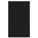 vidaXL Konyhaszekrény polcokkal Fekete 60 x 31 x 100 cm Faanyag