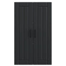 vidaXL Fali Szekrény LUCCA Fekete 60 x 31 x 100 cm Szerelt Fa