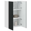 vidaXL Fali Szekrény LUCCA Fekete 60 x 31 x 100 cm Szerelt Fa