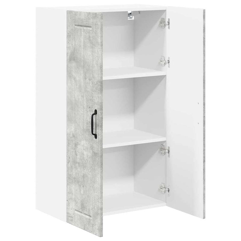 vidaXL Konyhaszekrény polcokkal Beton Szürke 60 x 31 x 100 cm Faanyag