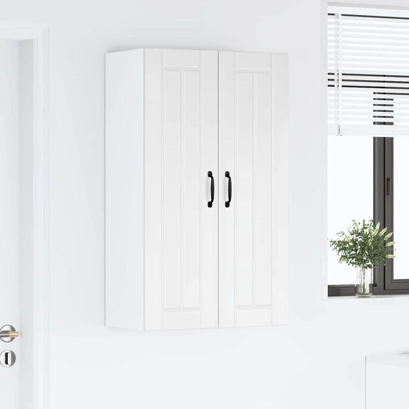 vidaXL Konyhaszekrény Magas Fényű Fehér 60 x 31 x 100 cm Faanyag