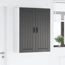 vidaXL Fali Szekrény LUCCA Fekete 80 x 31 x 100 cm Szerelt Fa