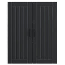 vidaXL Fali Szekrény LUCCA Fekete 80 x 31 x 100 cm Szerelt Fa