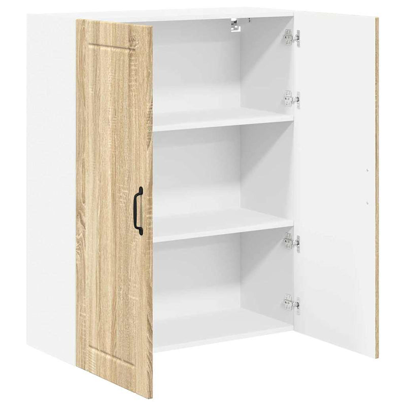 vidaXL Konyhaszekrény polcokkal Sonoma tölgy 80 x 31 x 100 cm Faanyag