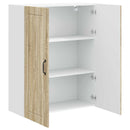 vidaXL Fali Szekrény LUCCA Sonoma Tölgy 80 x 31 x 100 cm Szerelt Fa