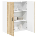 vidaXL Konyhaszekrény polcokkal Sonoma tölgy 80 x 31 x 100 cm Faanyag