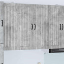 vidaXL Fali Szekrény LUCCA Betonszürke 80 x 31 x 100 cm Szerelt Fa