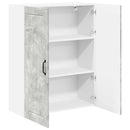 vidaXL Konyhaszekrény polcokkal Beton Szürke 80 x 31 x 100 cm Faanyag