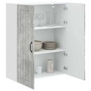vidaXL Fali Szekrény LUCCA Betonszürke 80 x 31 x 100 cm Szerelt Fa
