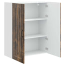 vidaXL Fali Szekrény LUCCA Füstös Tölgy 80 x 31 x 100 cm Szerelt Fa