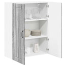 vidaXL Konyhaszekrény polcokkal Szürke Sonoma 80 x 31 x 100 cm Faanyag