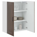vidaXL Fali Szekrény LUCCA Barna Tölgy 80 x 31 x 100 cm Szerelt Fa