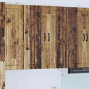 vidaXL Fali Szekrény LUCCA Antik Fa 80 x 31 x 100 cm Szerelt Fa