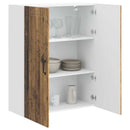 vidaXL Fali Szekrény LUCCA Antik Fa 80 x 31 x 100 cm Szerelt Fa