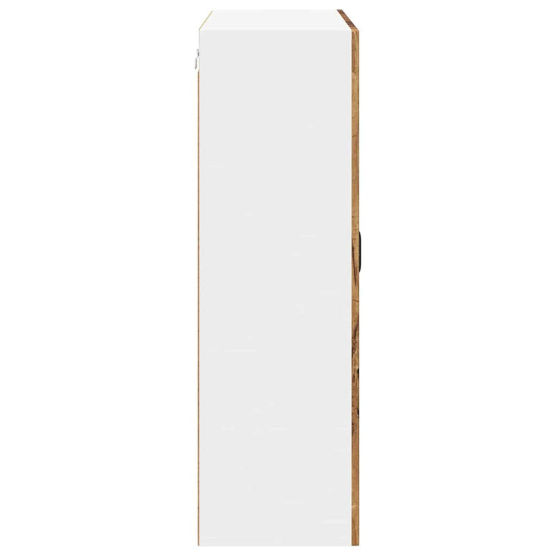 vidaXL Konyhaszekrény polcokkal Öreg fa 80 x 31 x 100 cm Faanyag