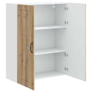 vidaXL Fali Szekrény LUCCA Kézműves Tölgy 80 x 31 x 100 cm Szerelt Fa